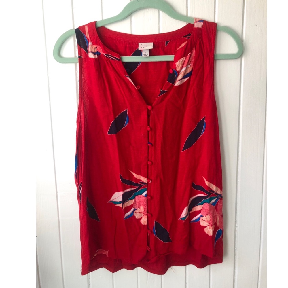 5/$25🛍 A New Day Tropical Print Top